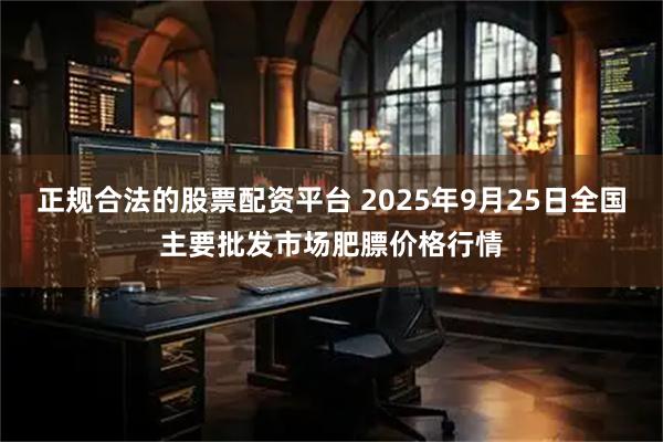正规合法的股票配资平台 2025年9月25日全国主要批发市场肥膘价格行情